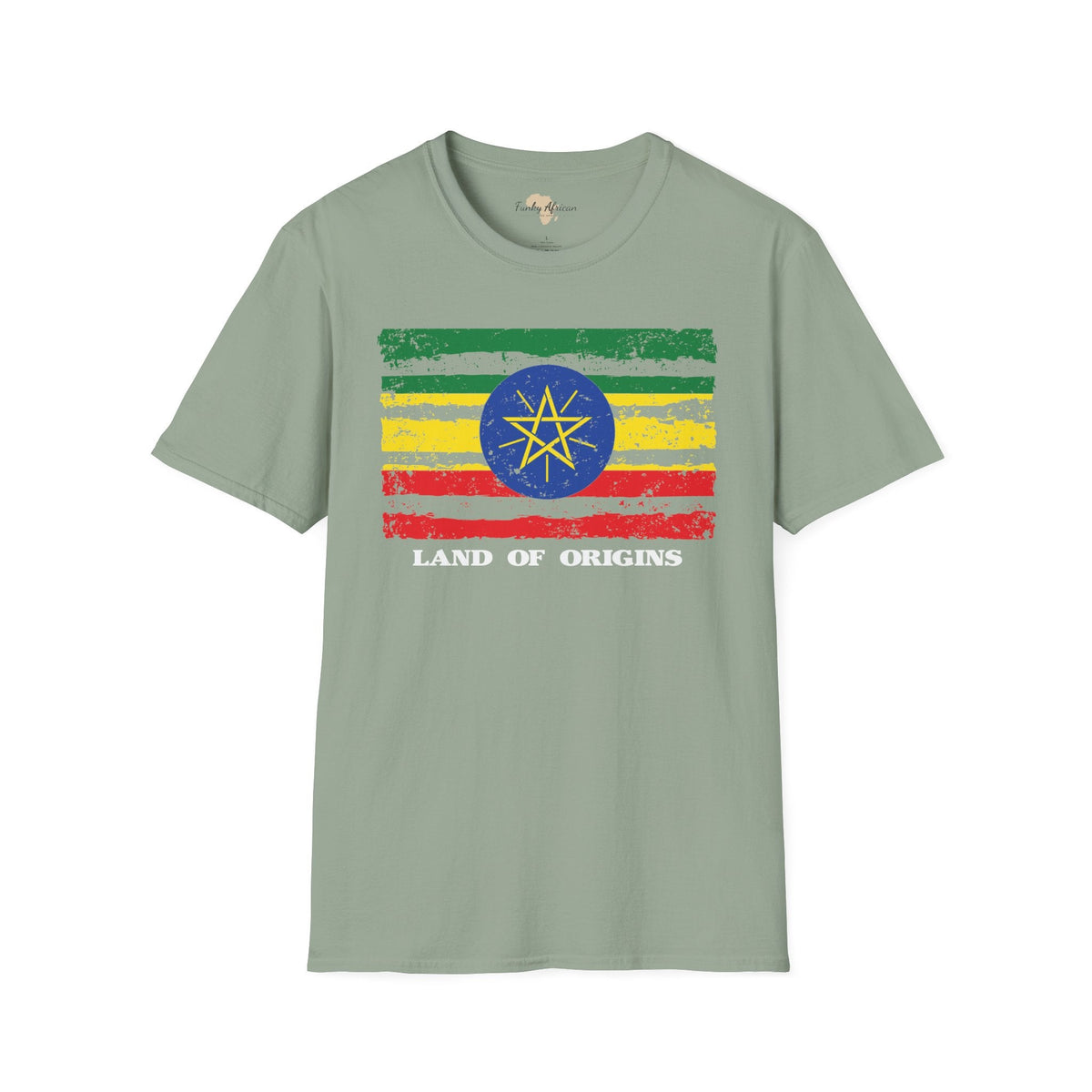 Ethiopia strip unisex softstyle tee Funky African