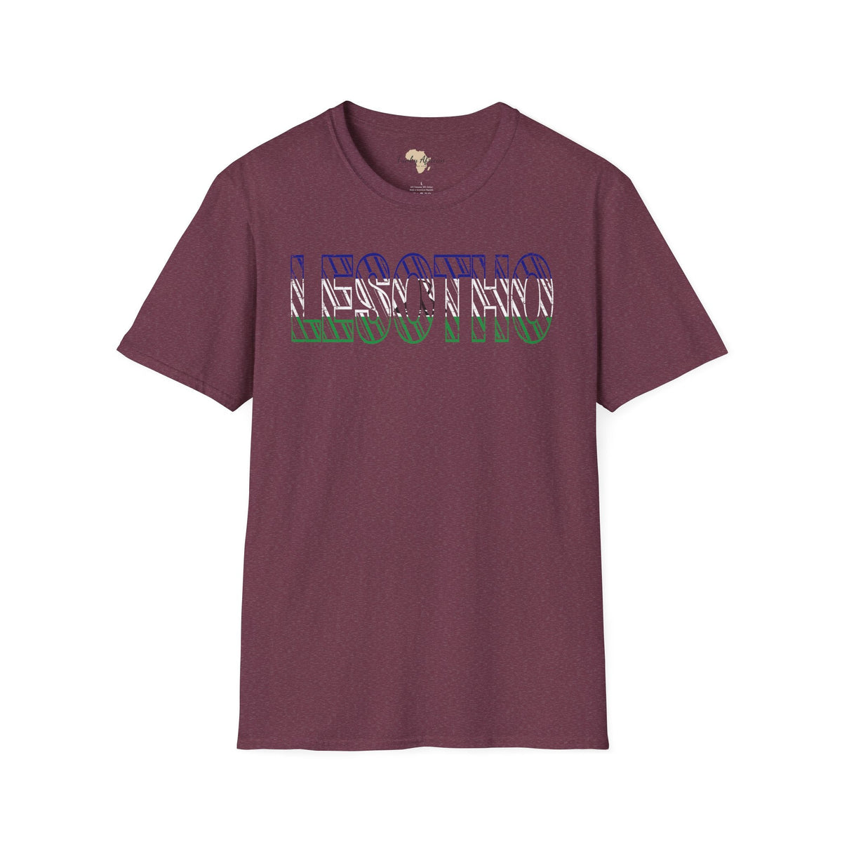 Lesotho text unisex softstyle tee Funky African