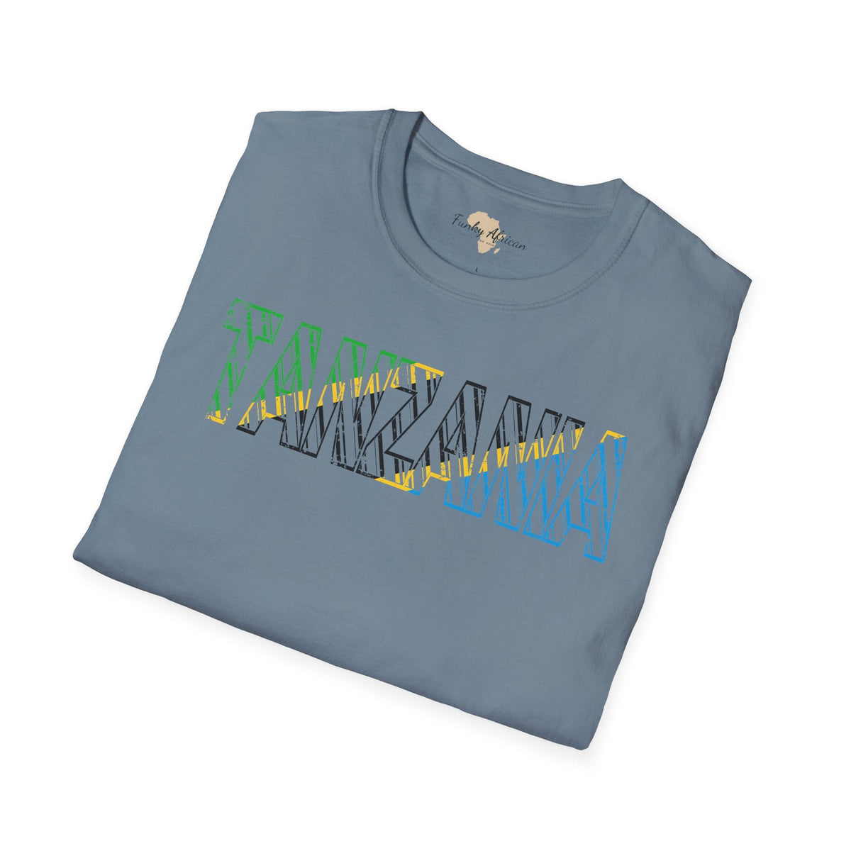 Tanzania text unisex softstyle tee Funky African