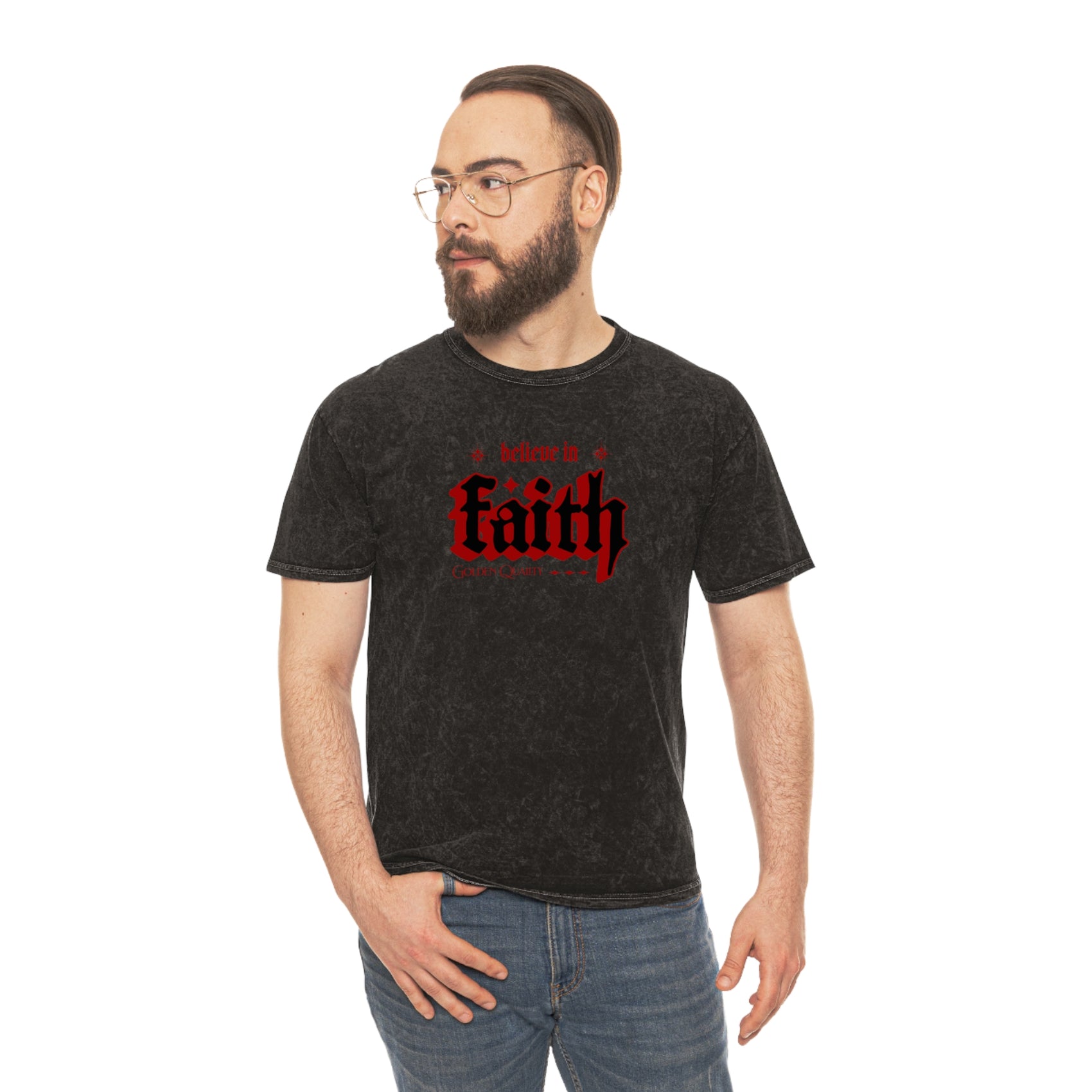 Faith unisex wash tee