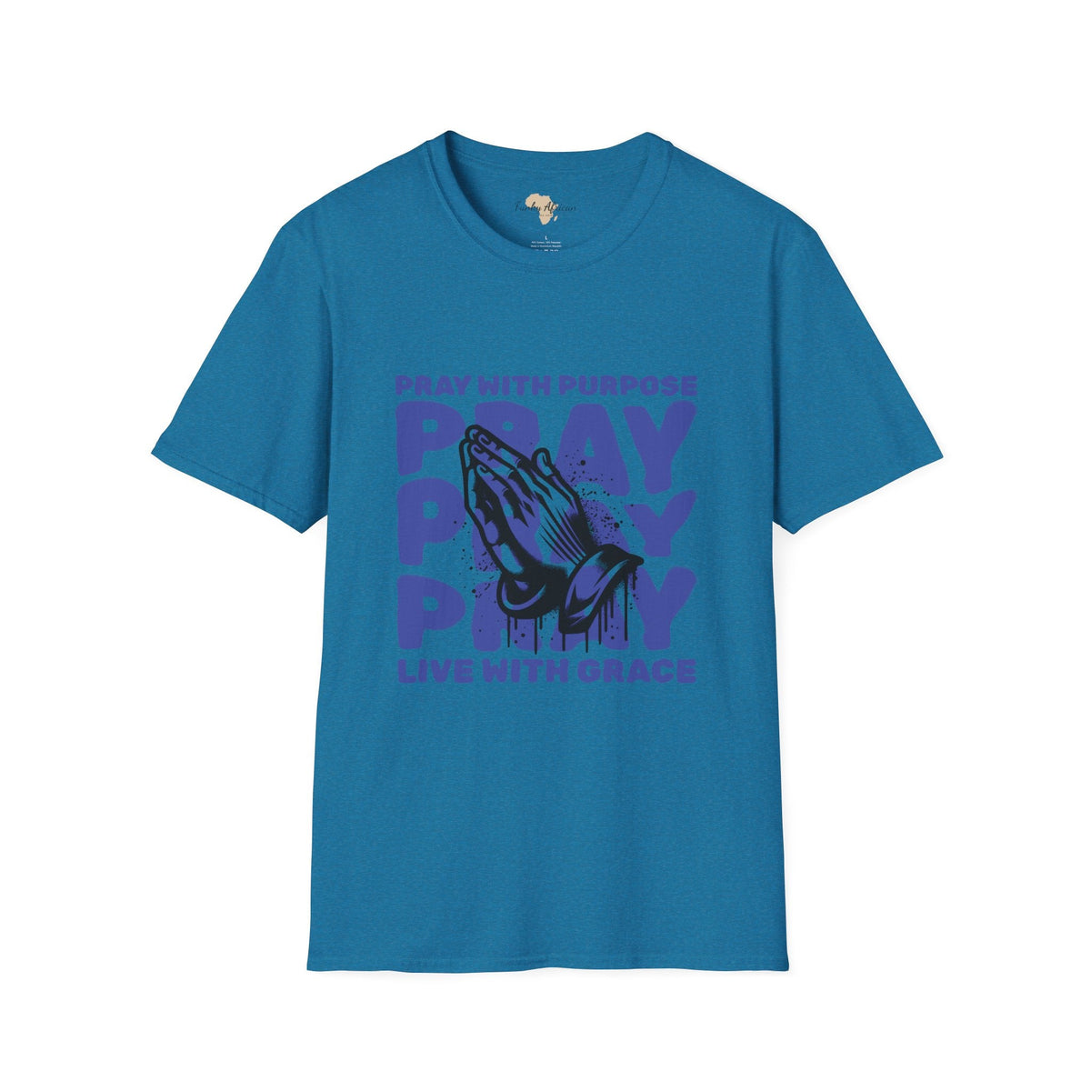 Pray with purpose unisex softstyle tee Funky African