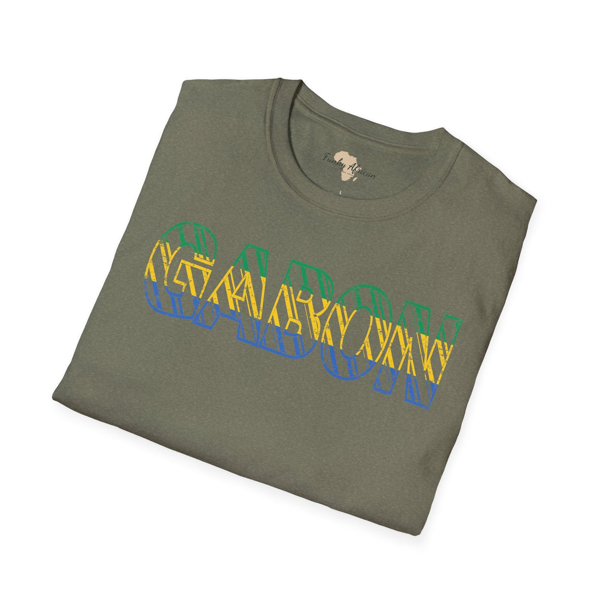 Gabon text unisex softstyle tee Funky African