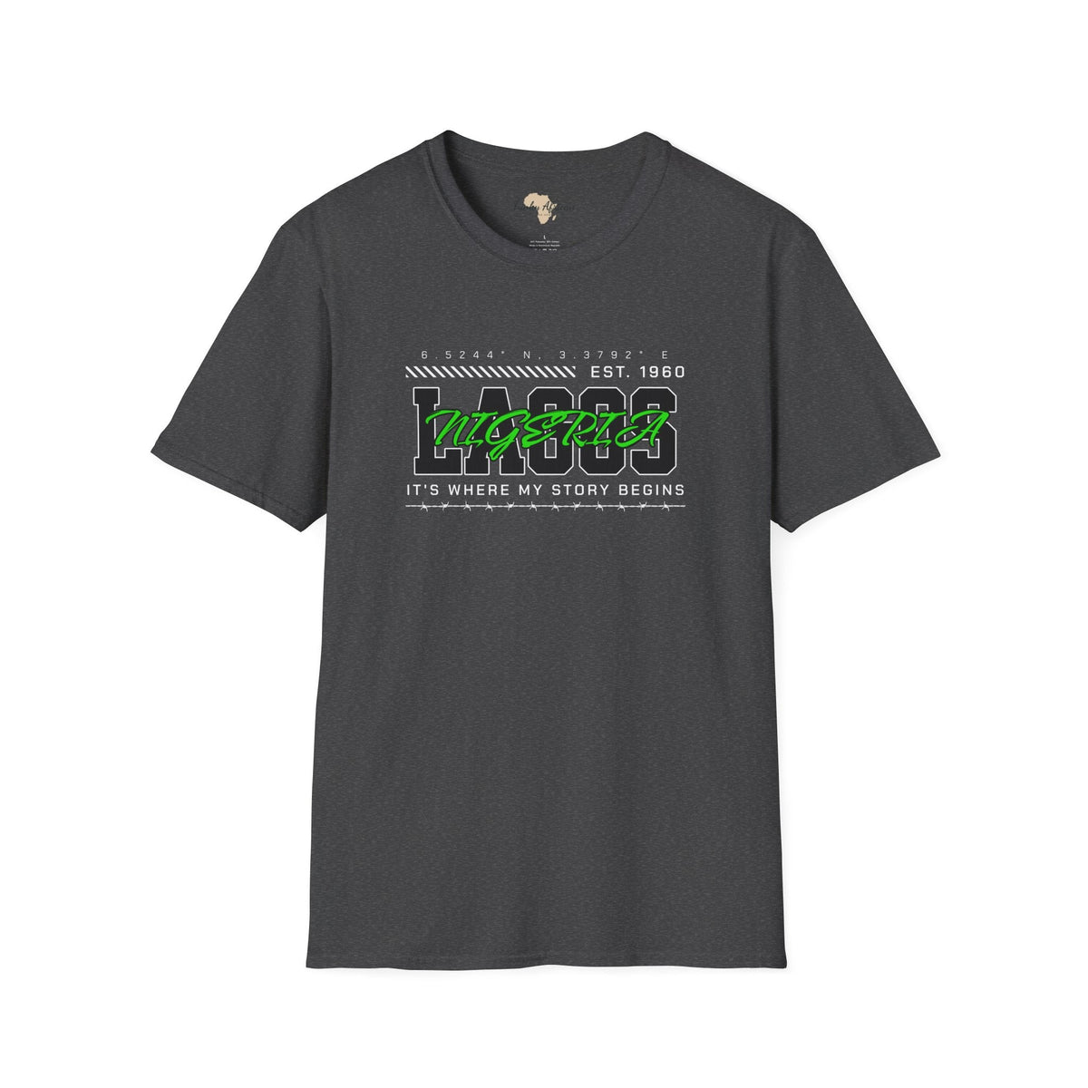 Lagos nigeria unisex softstyle tee Funky African