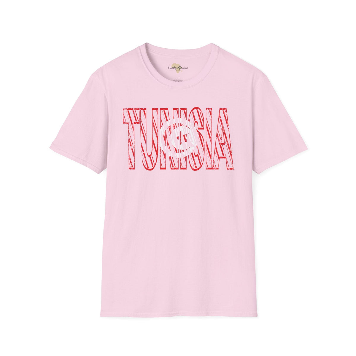 Tunisia text unisex softstyle tee Funky African