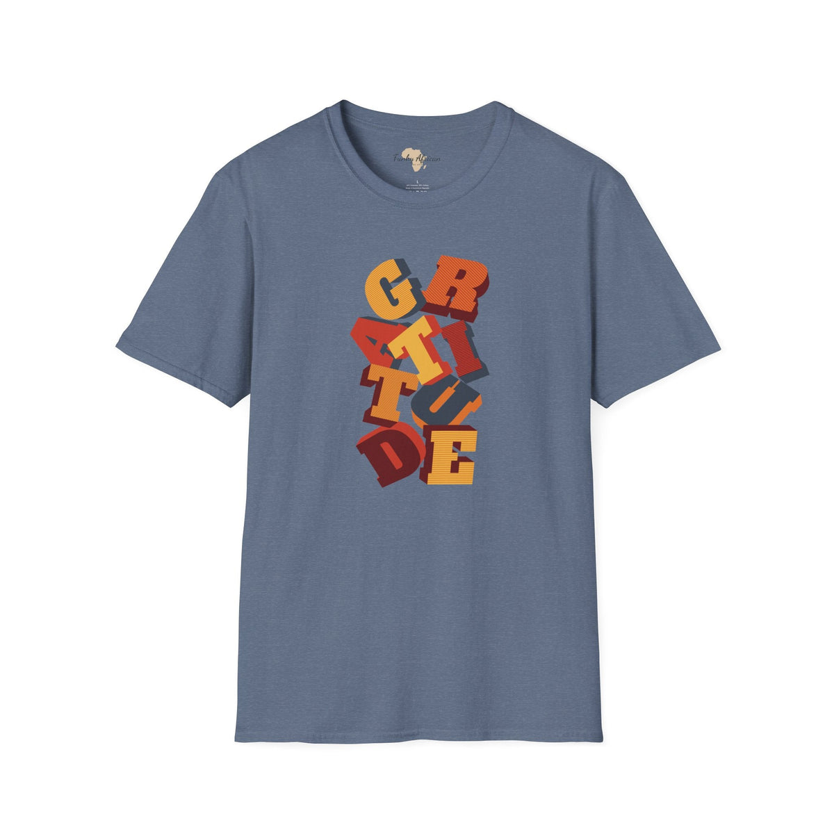 Gratitude unisex softstyle tee Funky African