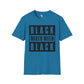 Black mixed with black unisex softstyle tee