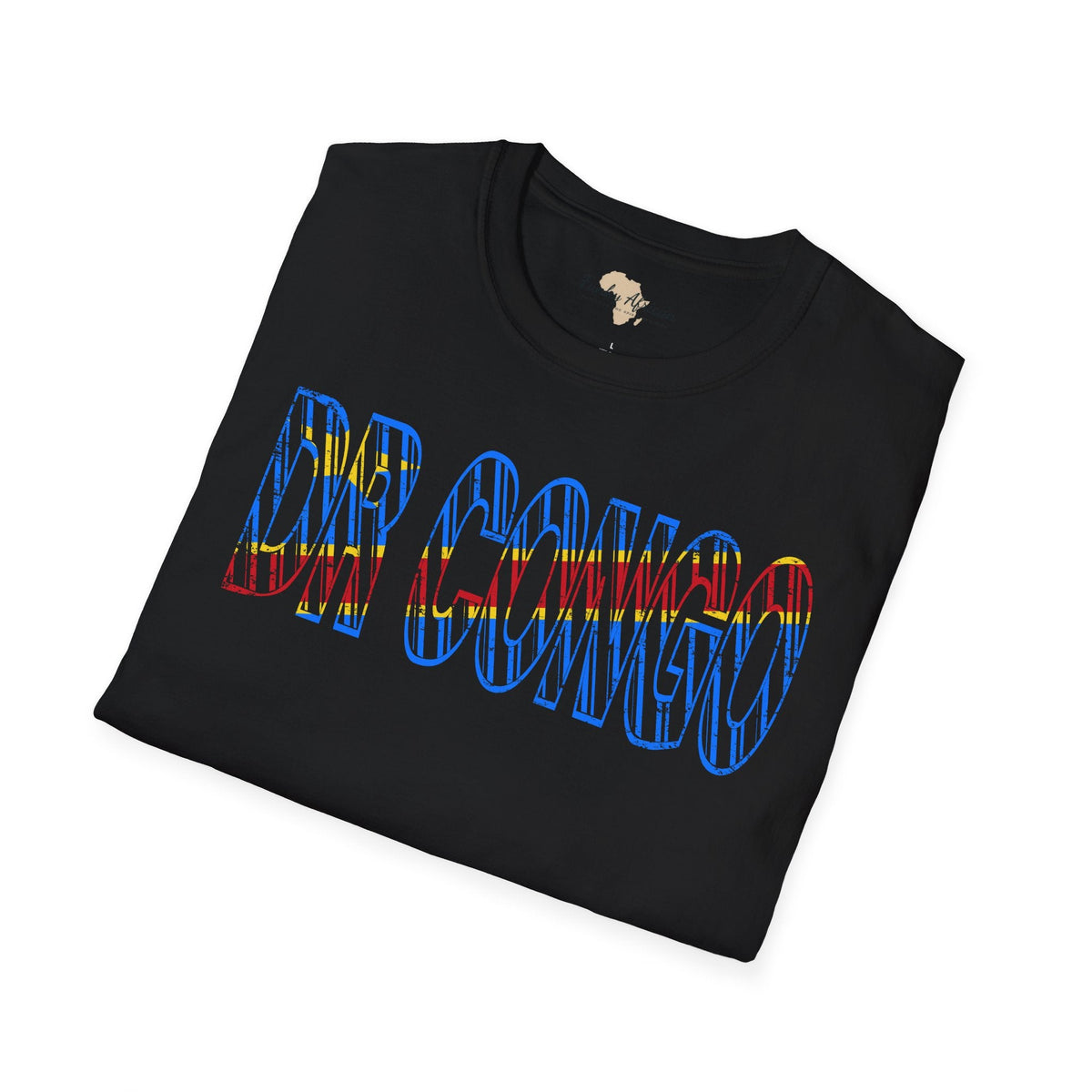 DR Congo text unisex softstyle tee Funky African
