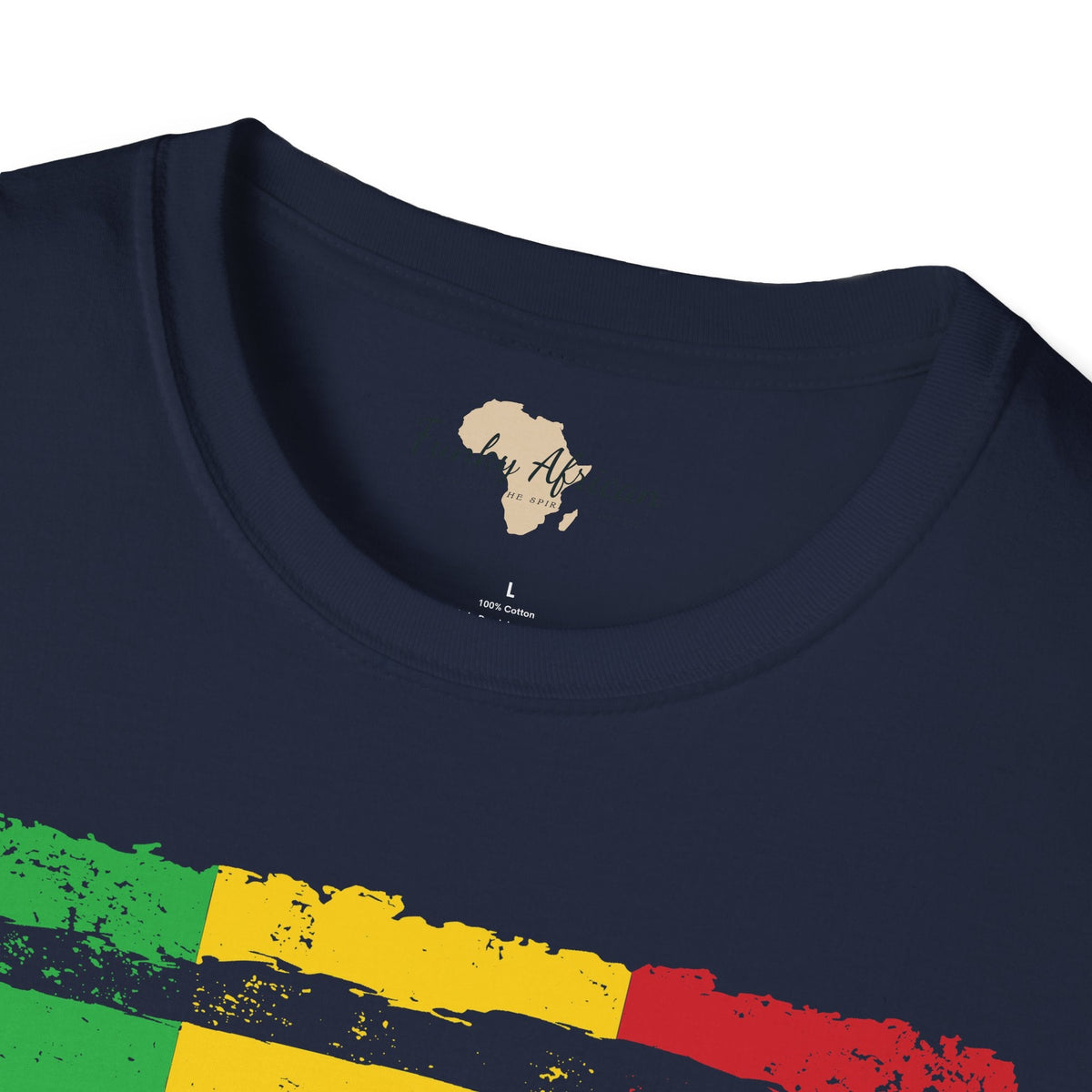 Malian strip unisex softstyle tee Funky African