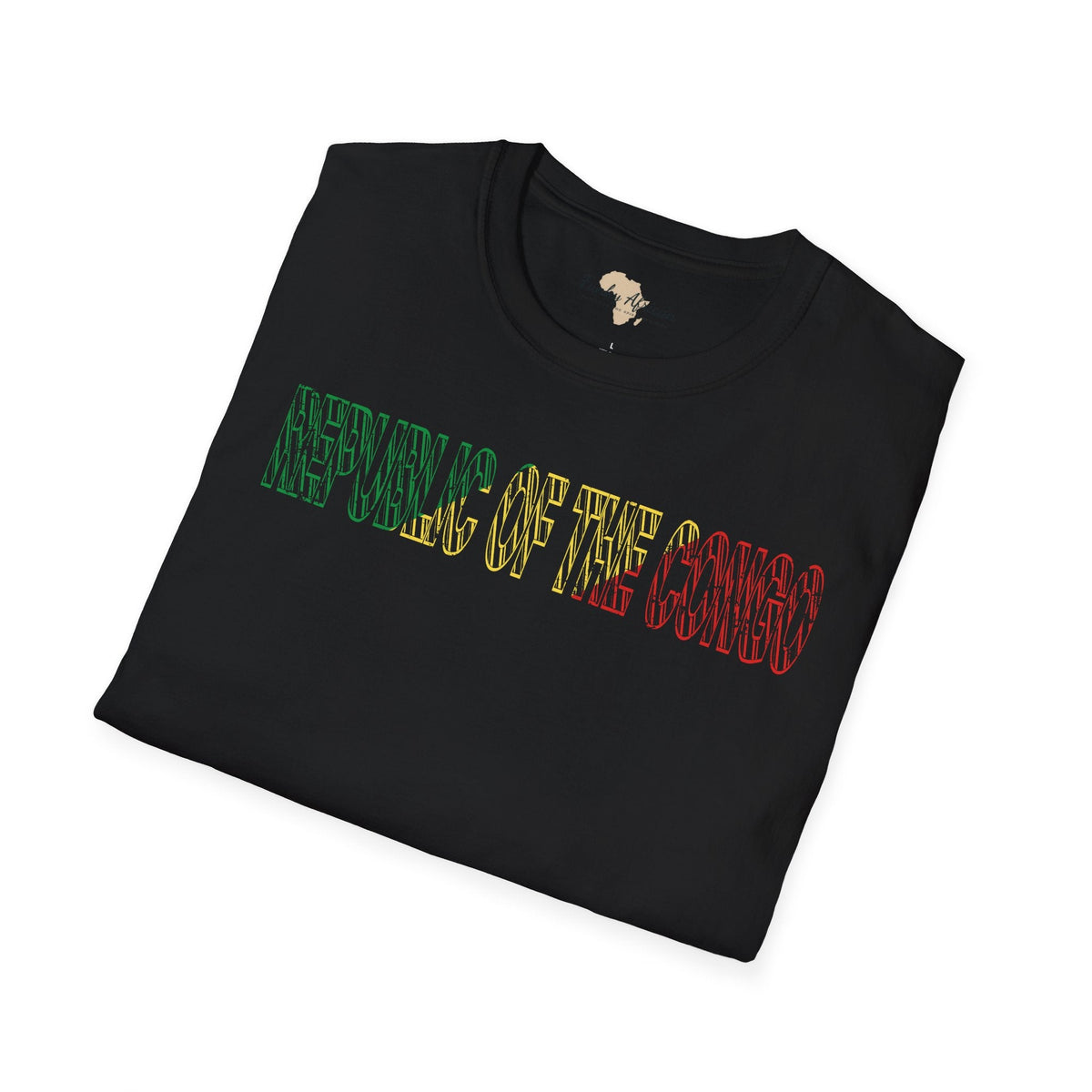 Republic of the Congo text unisex softstyle tee Funky African