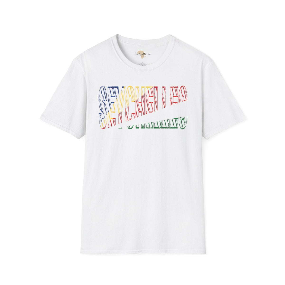 Seychelles text unisex softstyle tee Funky African