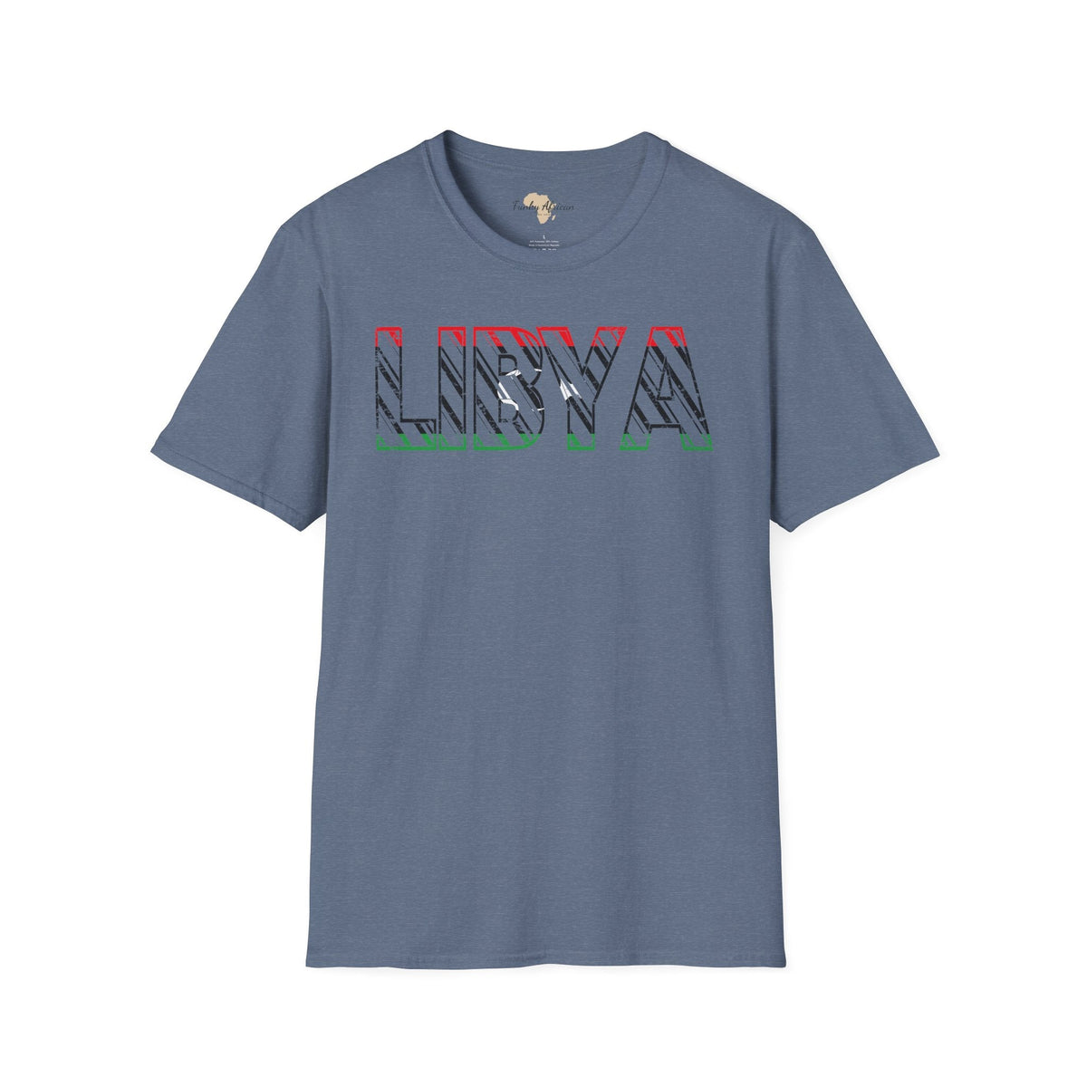 Libya text unisex softstyle tee Funky African