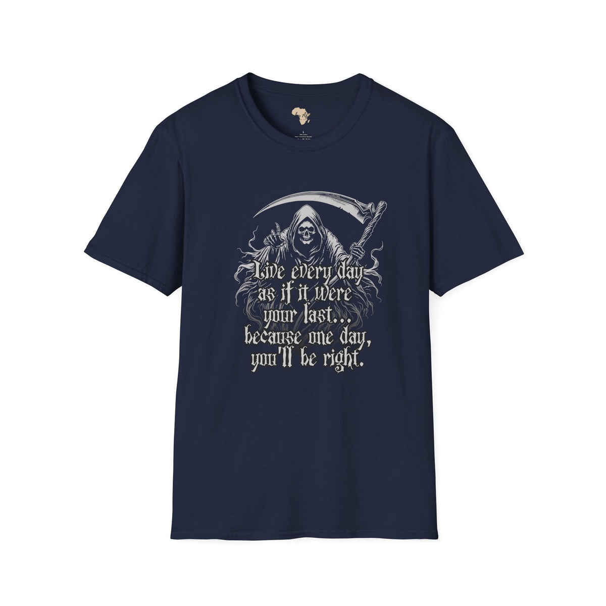 Live everyday unisex softstyle tee Funky African
