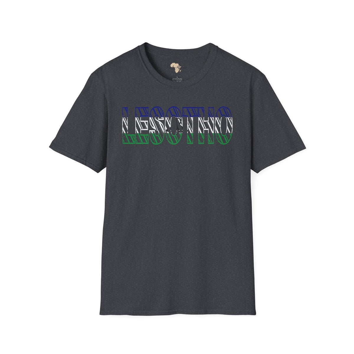 Lesotho text unisex softstyle tee Funky African