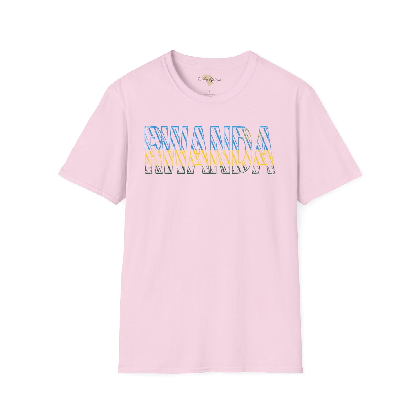 Rwanda text unisex softstyle tee