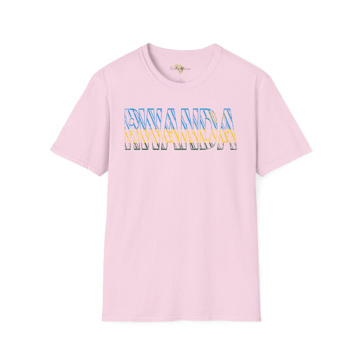 Rwanda text unisex softstyle tee Funky African