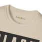Black mixed with black unisex softstyle tee