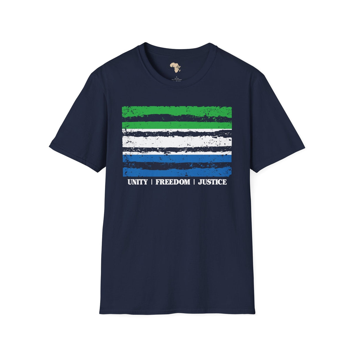Sierra Leone strip unisex softstyle tee Funky African