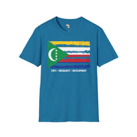 Comoros strip unisex softstyle tee