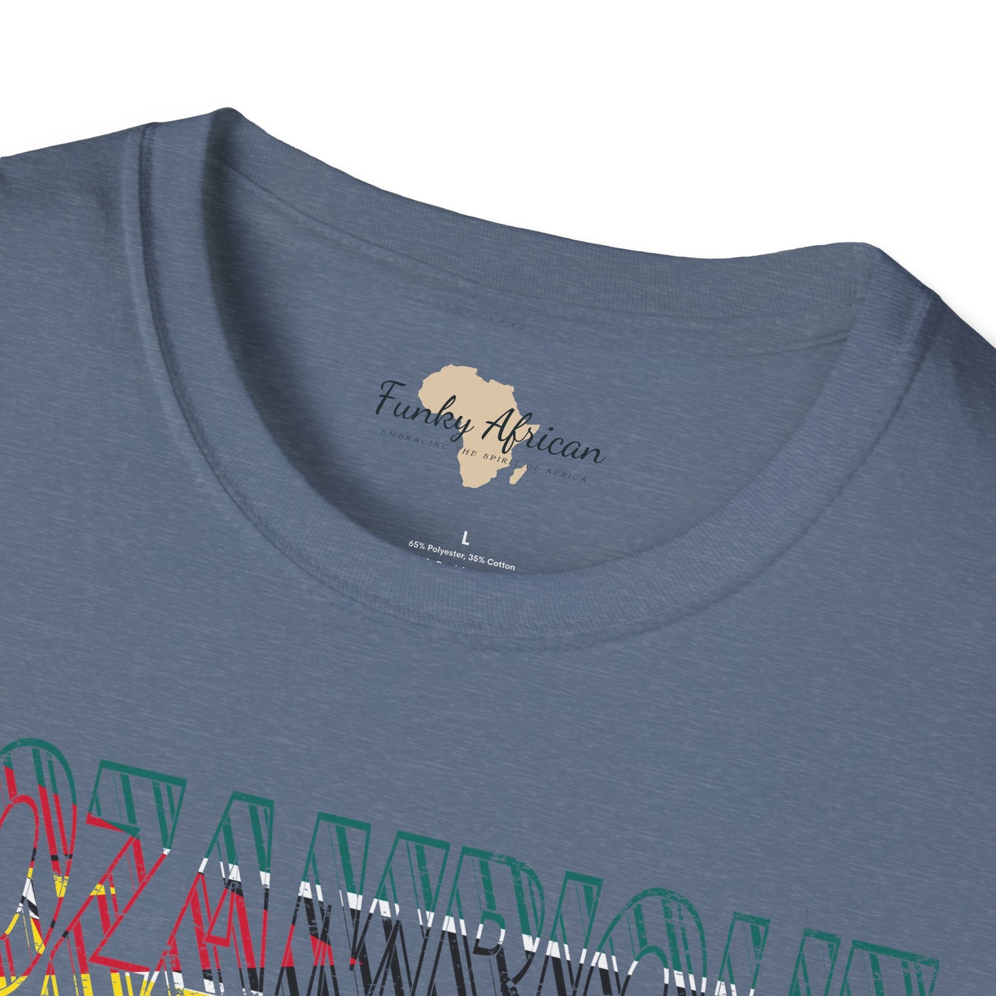 Mozambique text unisex softstyle tee