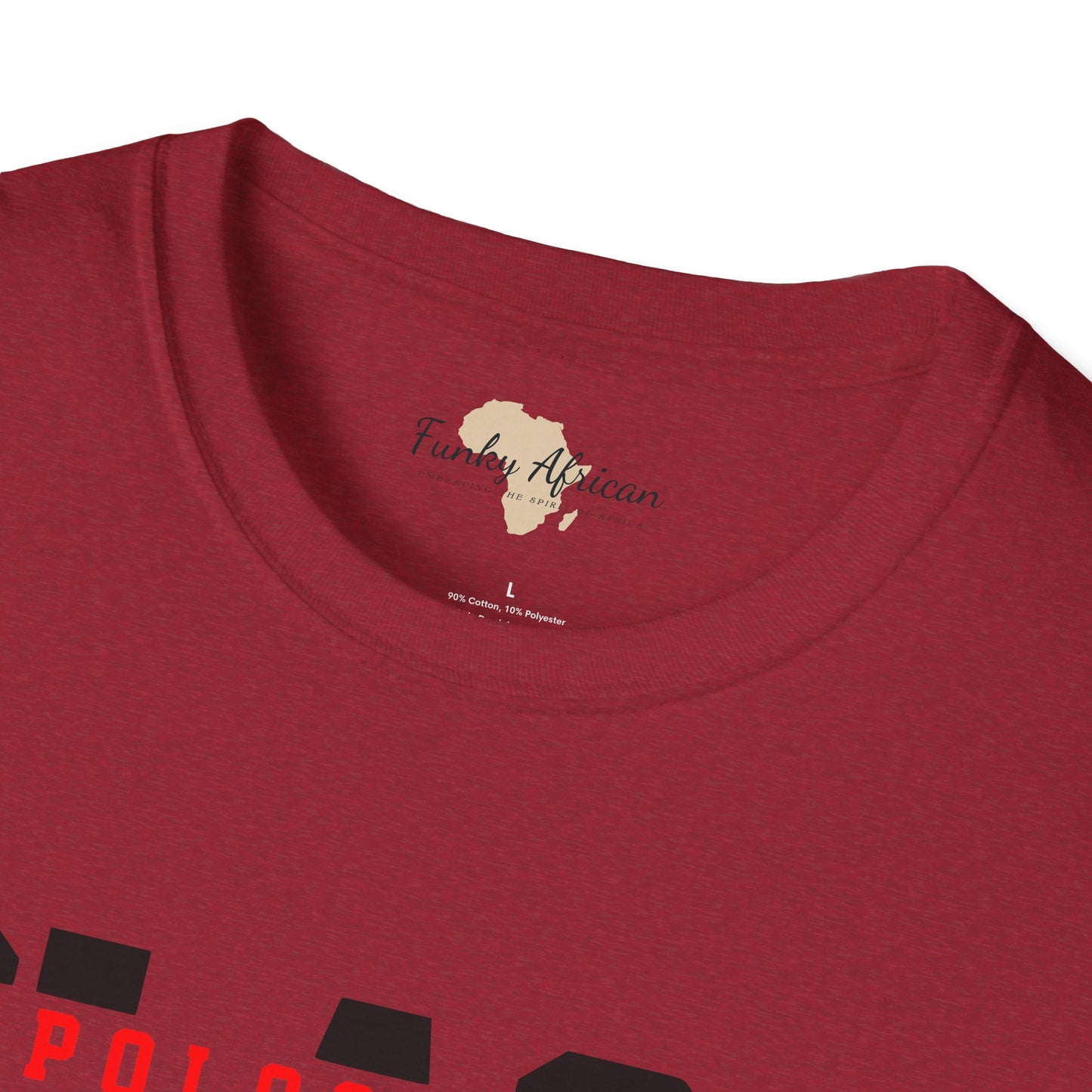 Unapologetically black unisex softstyle tee