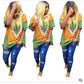 African style digital print shirt