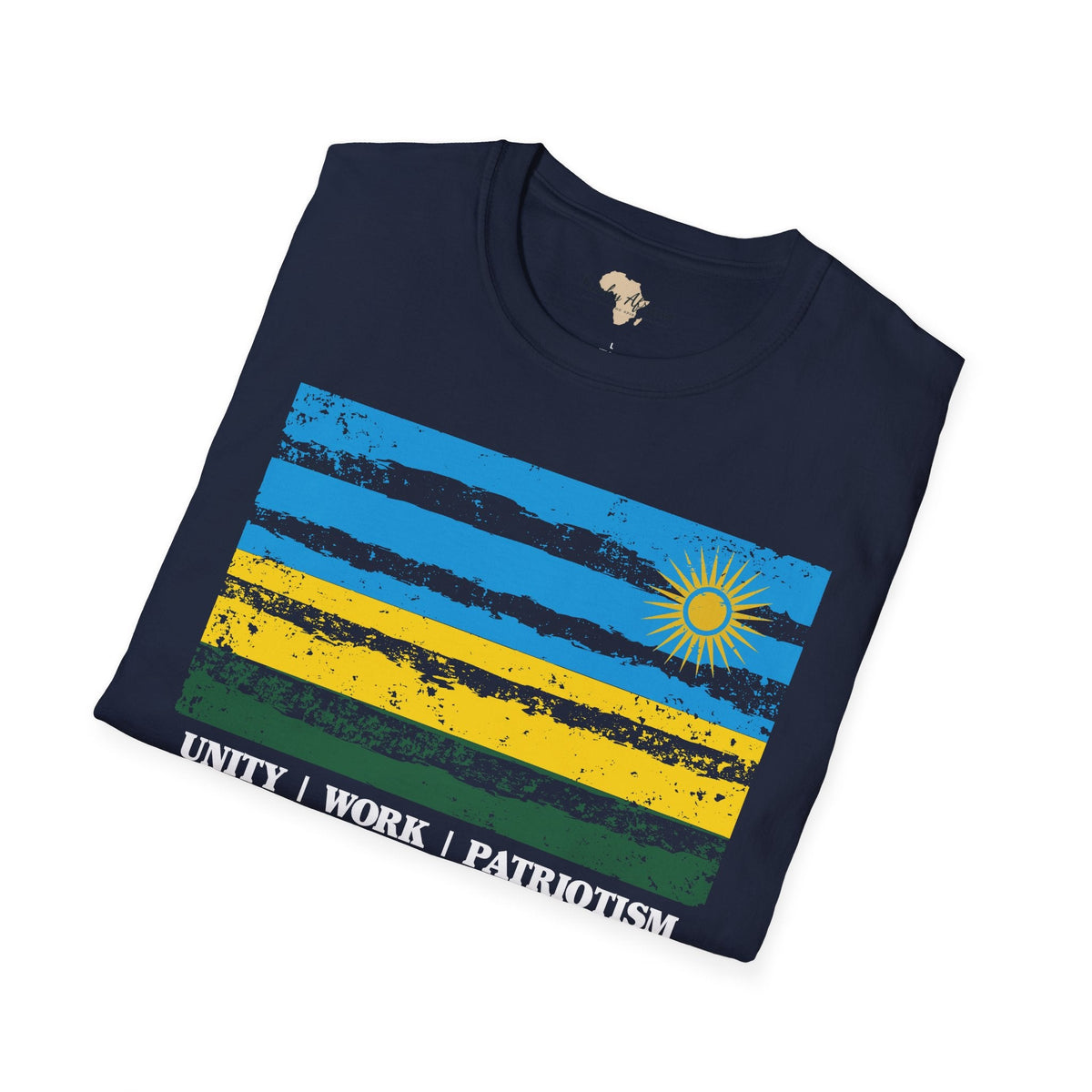 Rwanda strip unisex softstyle tee Funky African