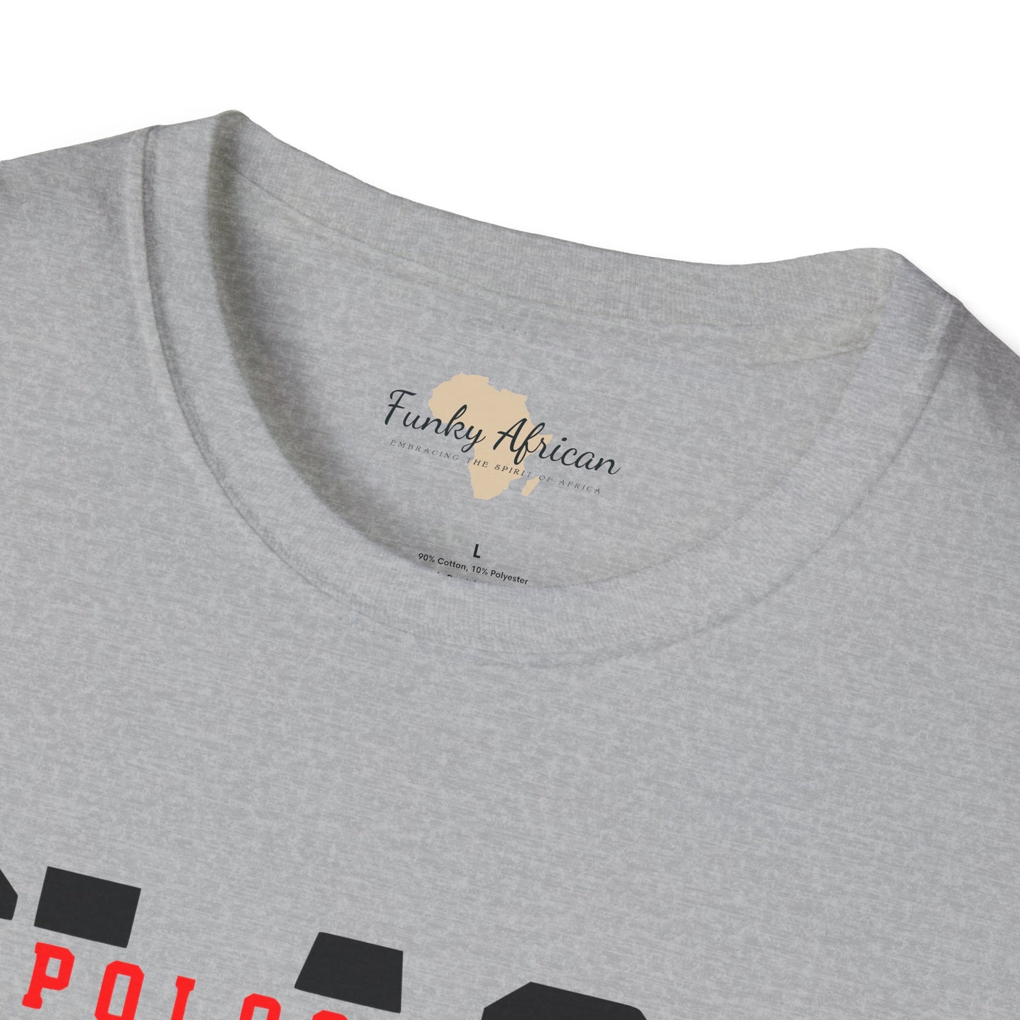 Unapologetically black unisex softstyle tee