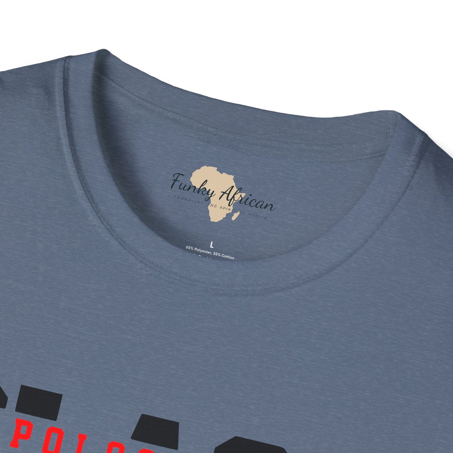 Unapologetically black unisex softstyle tee