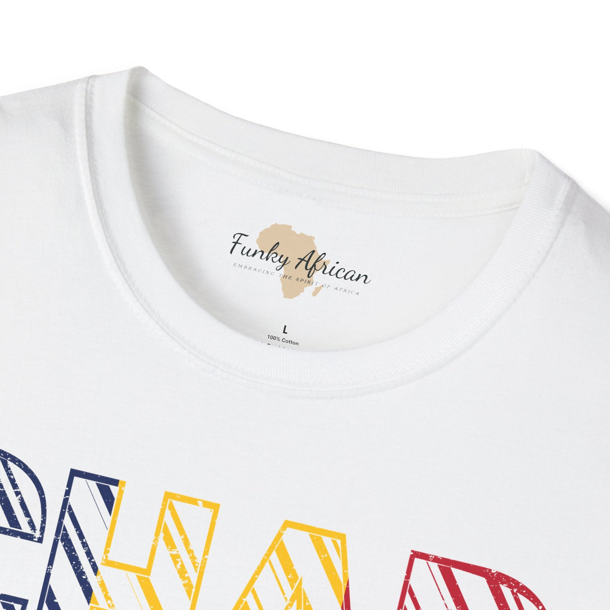 Chad text unisex softstyle tee Funky African