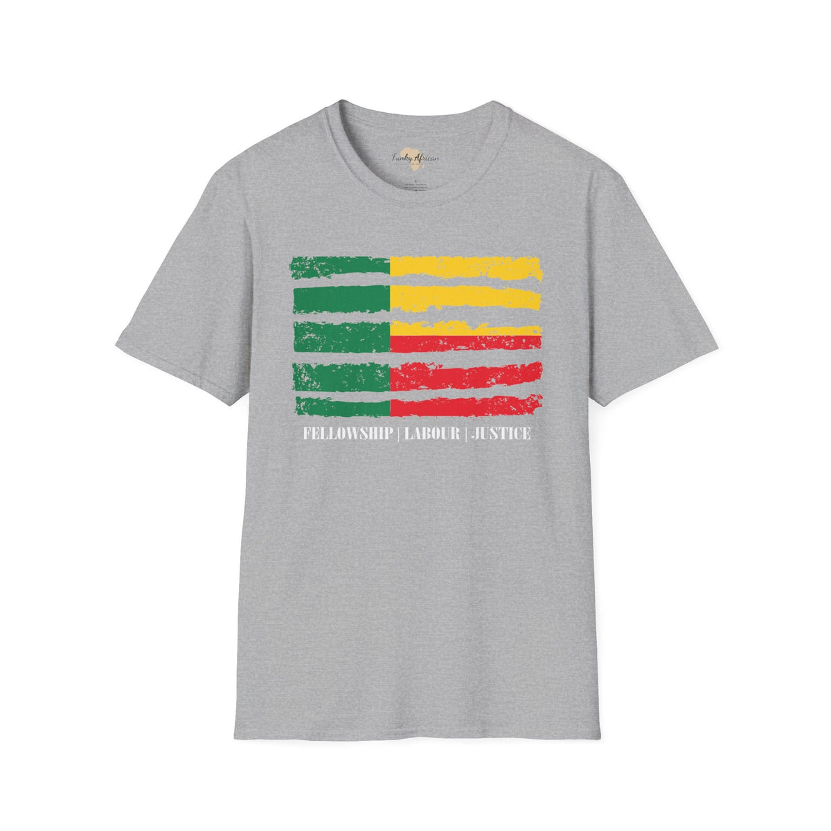 Benin strip unisex softstyle tee Funky African