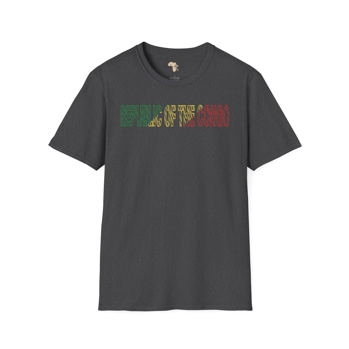 Republic of the Congo text unisex softstyle tee Funky African