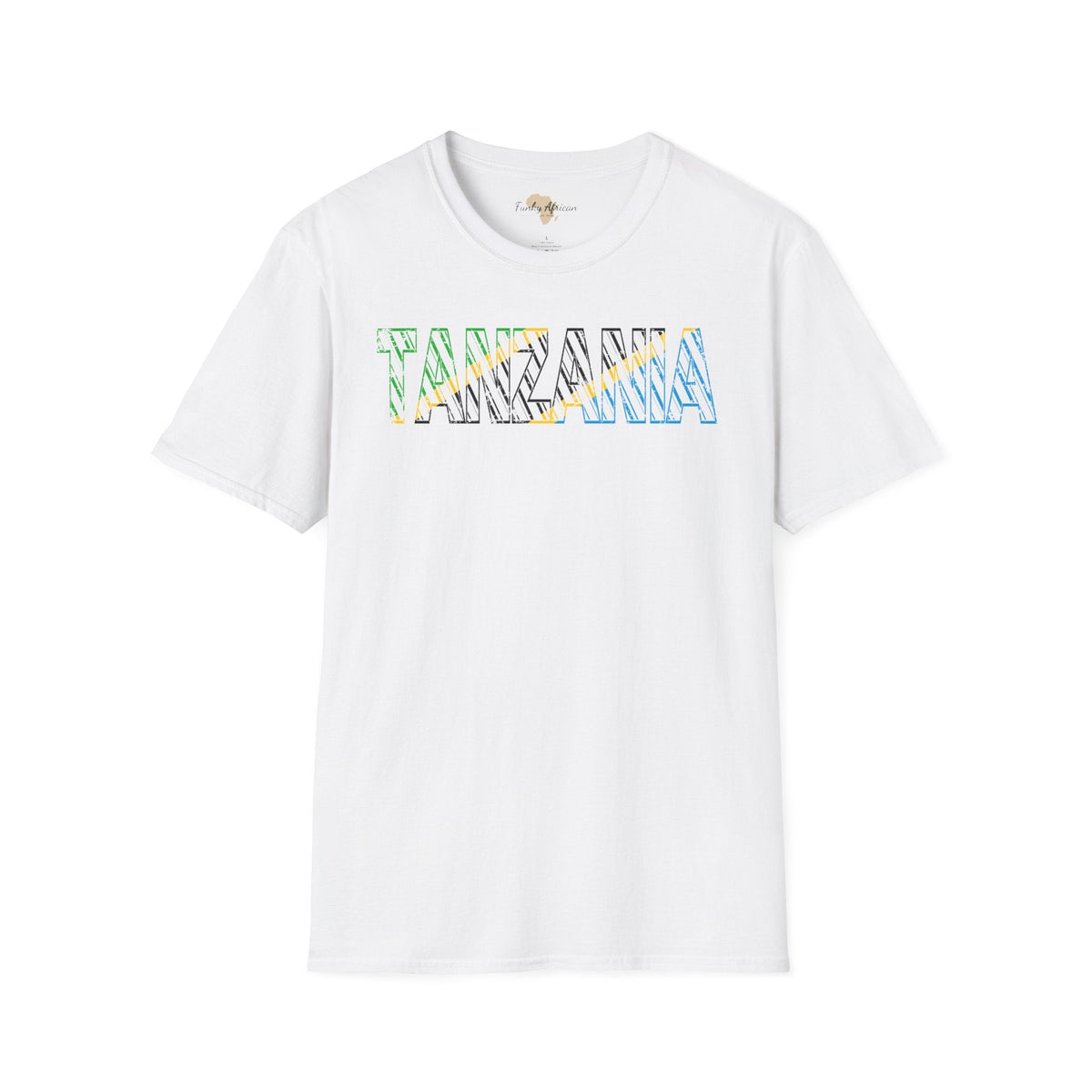 Tanzania text unisex softstyle tee Funky African