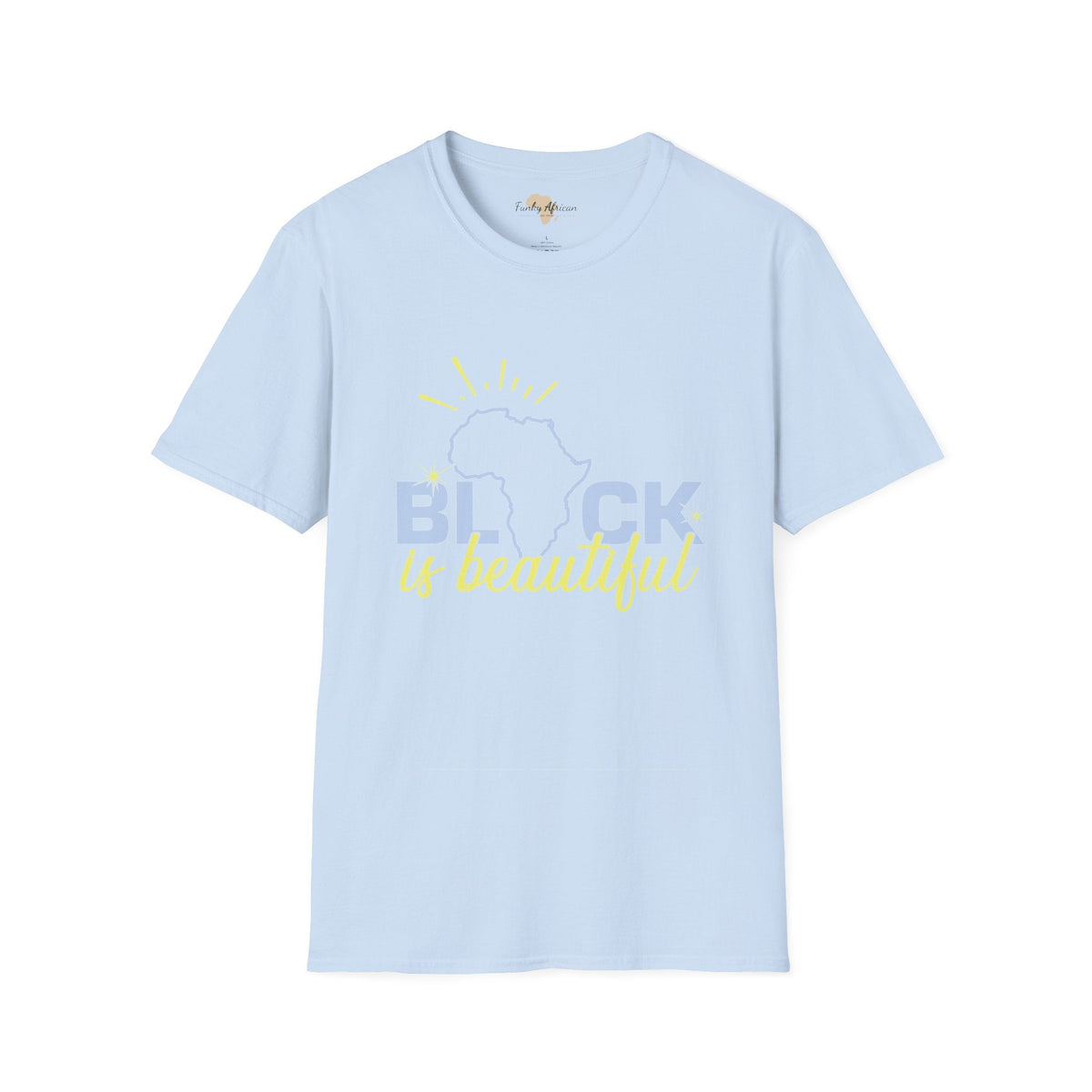 Black is beautiful unisex softstyle tee Funky African