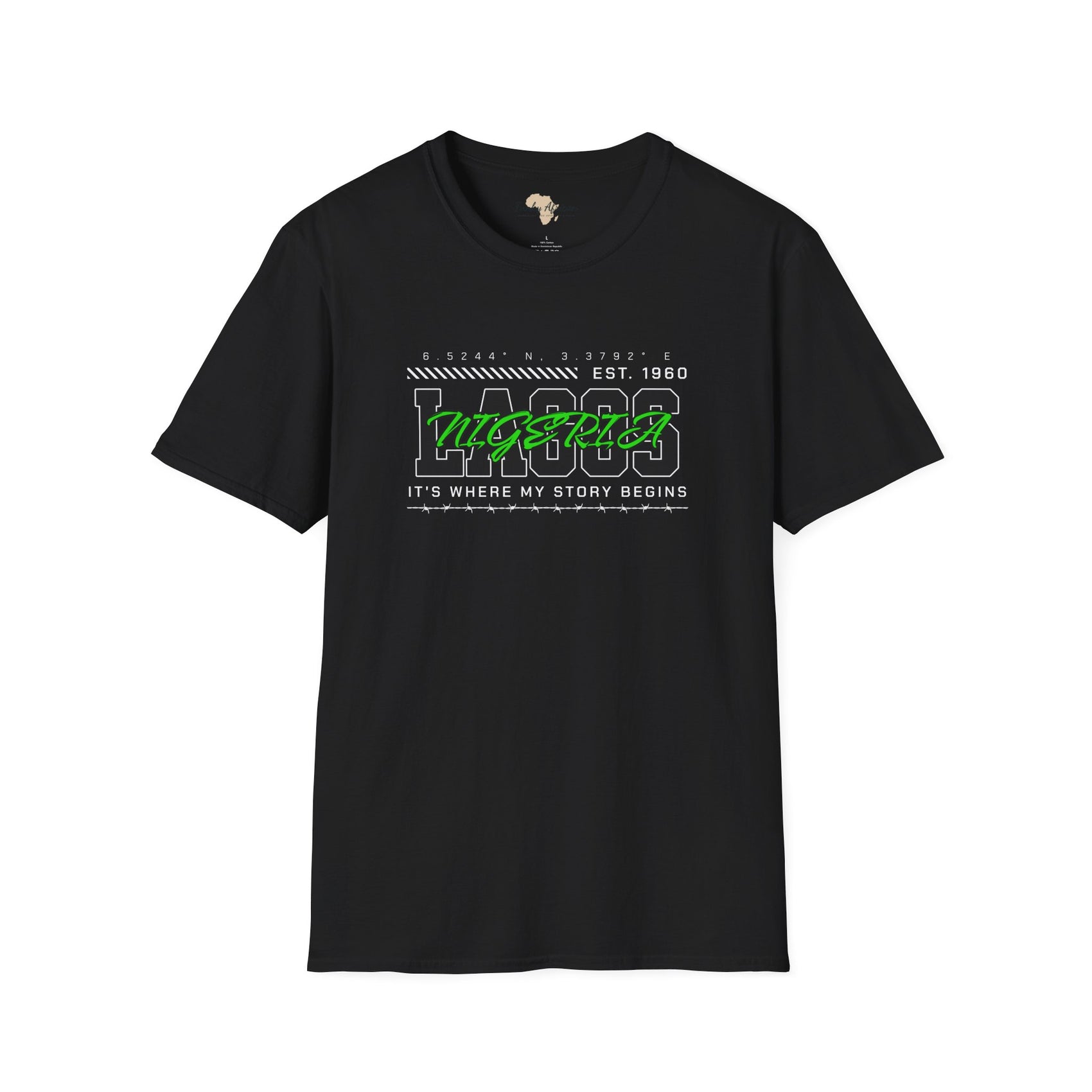 Lagos nigeria unisex softstyle tee