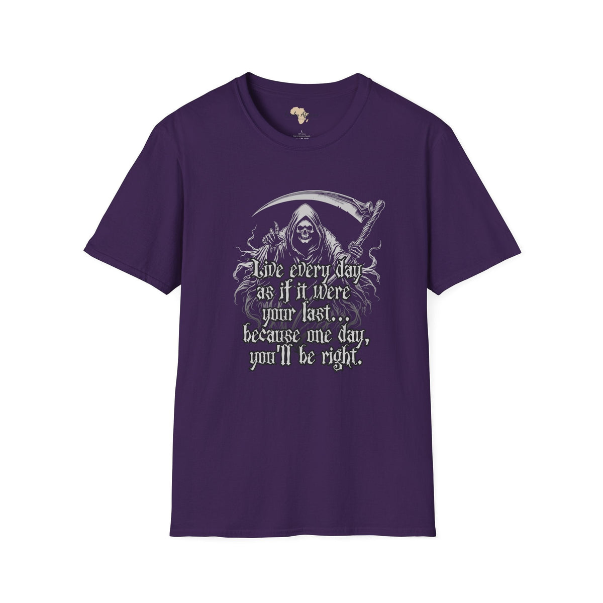 Live everyday unisex softstyle tee Funky African