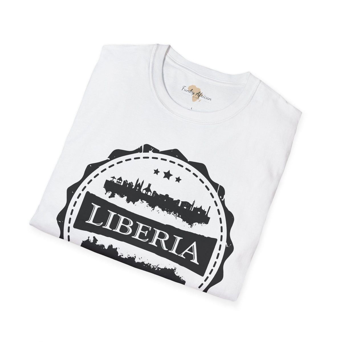 Liberia Stamp unisex tee Funky African