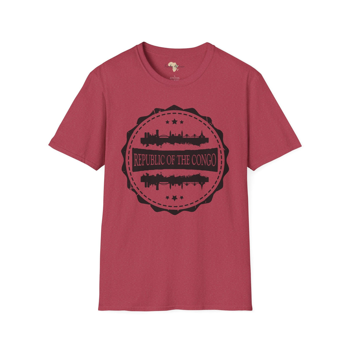 Republic of the Congo Stamp unisex tee Funky African