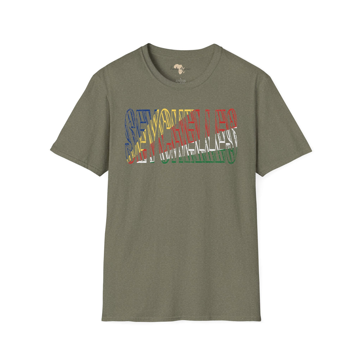 Seychelles text unisex softstyle tee Funky African