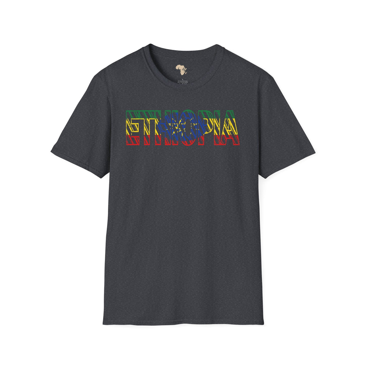 Ethiopia text unisex softstyle tee Funky African
