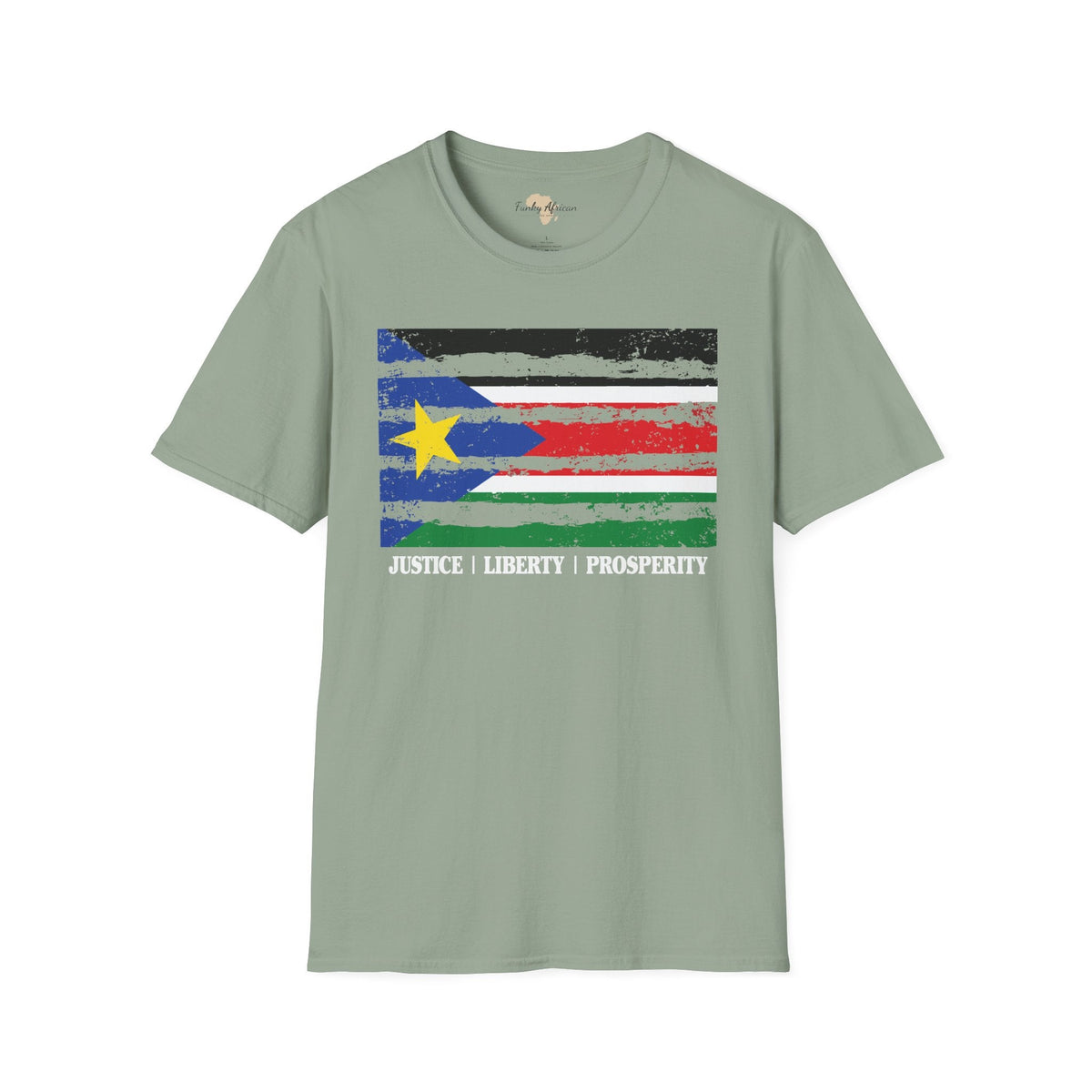 South Sudan strip unisex softstyle tee Funky African