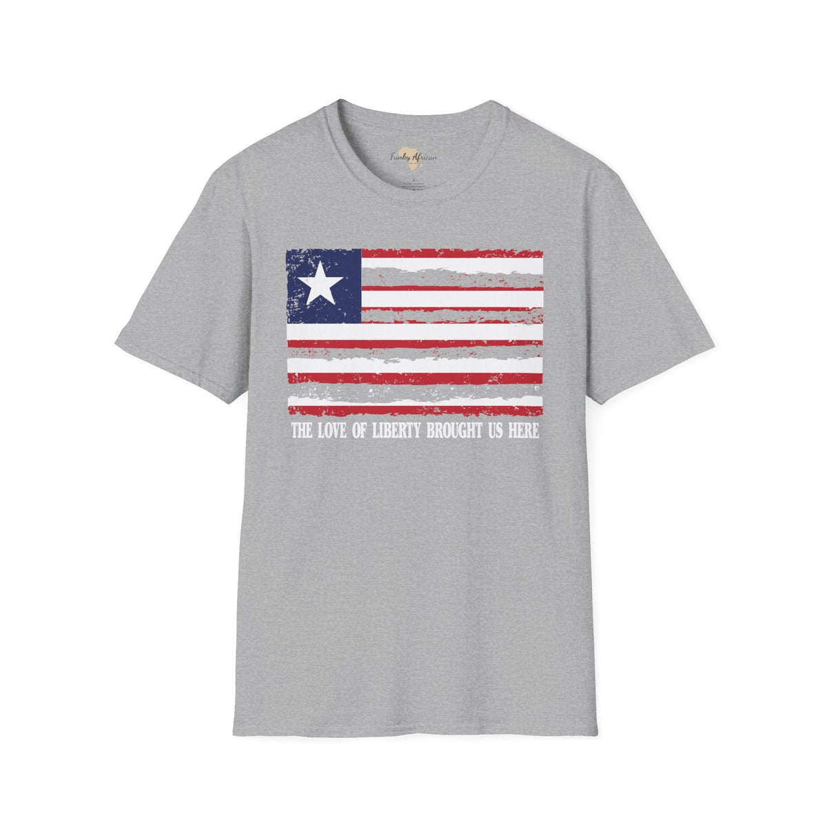 Liberia strip unisex softstyle tee Funky African