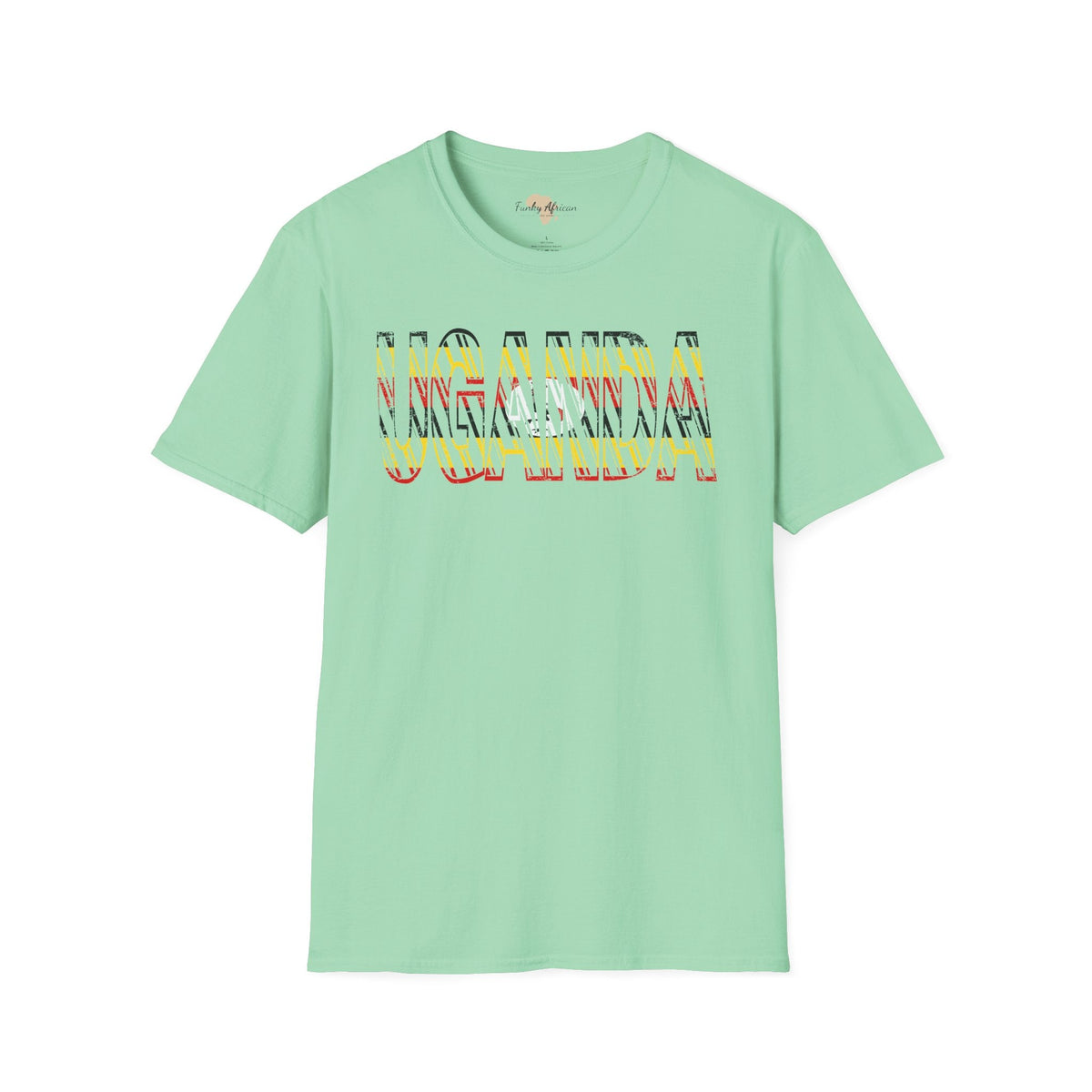 Uganda text unisex softstyle tee Funky African