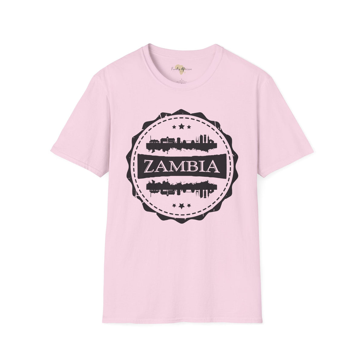 Zambia Stamp unisex tee Printify