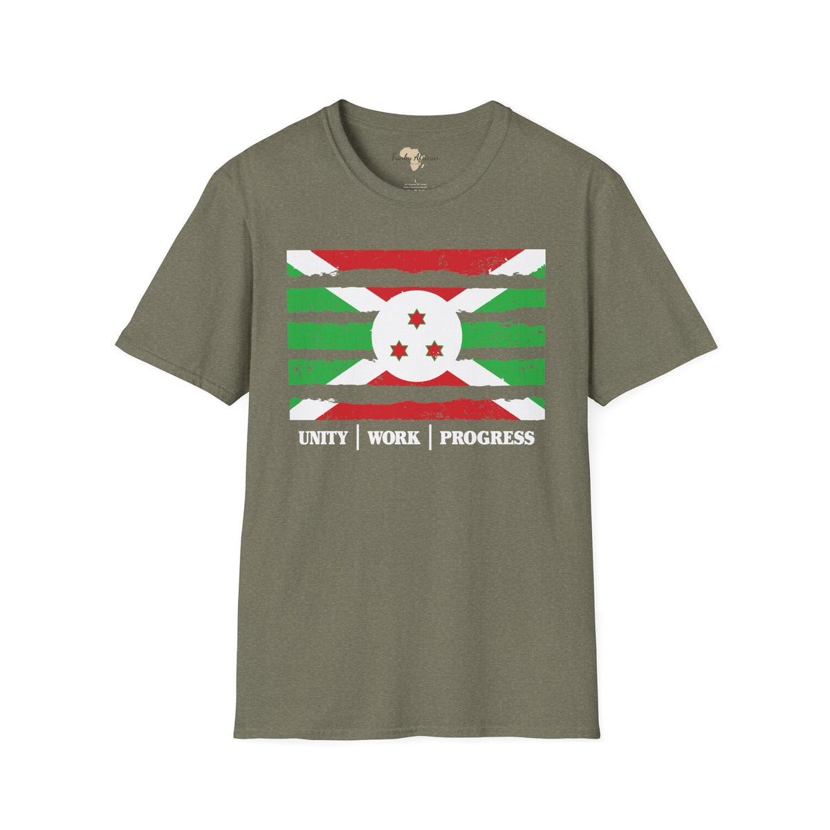 Burundi strip unisex softstyle tee Funky African