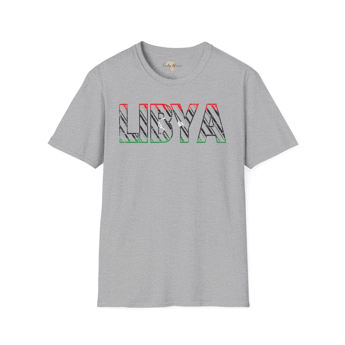 Libya text unisex softstyle tee Funky African