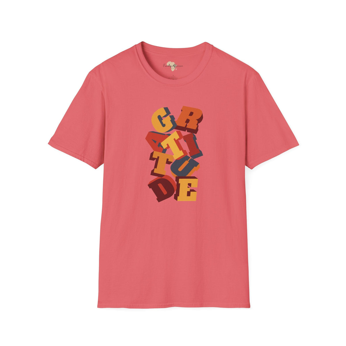 Gratitude unisex softstyle tee Funky African