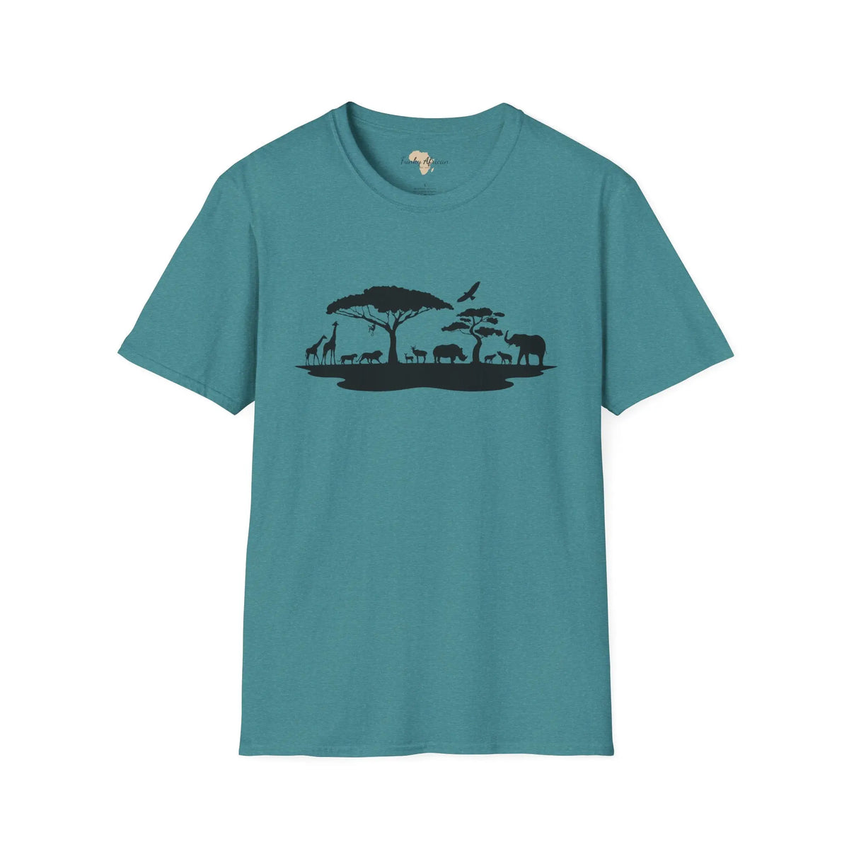 African jungle unisex softstyle tee Funky African