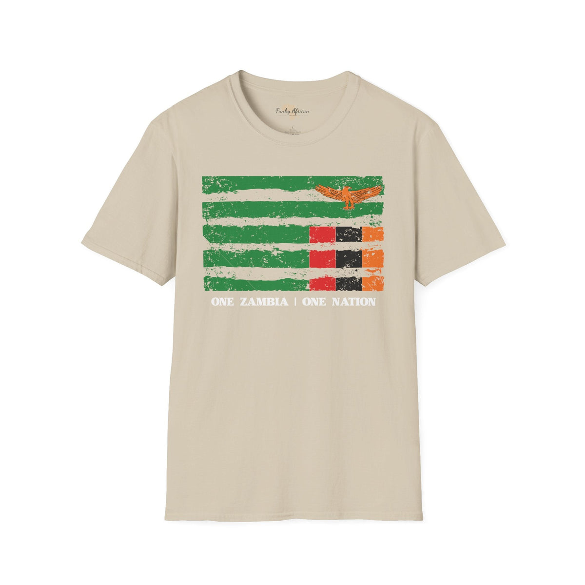 Zambia strip unisex softstyle tee Funky African