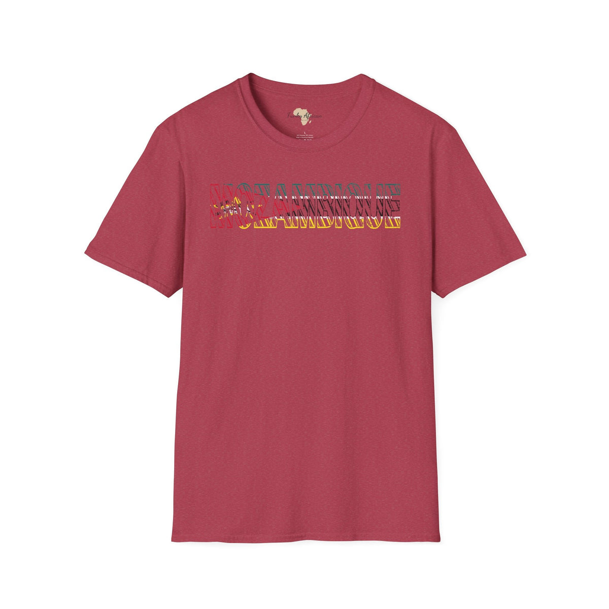 Mozambique text unisex softstyle tee Funky African