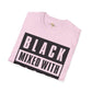 Black mixed with black unisex softstyle tee